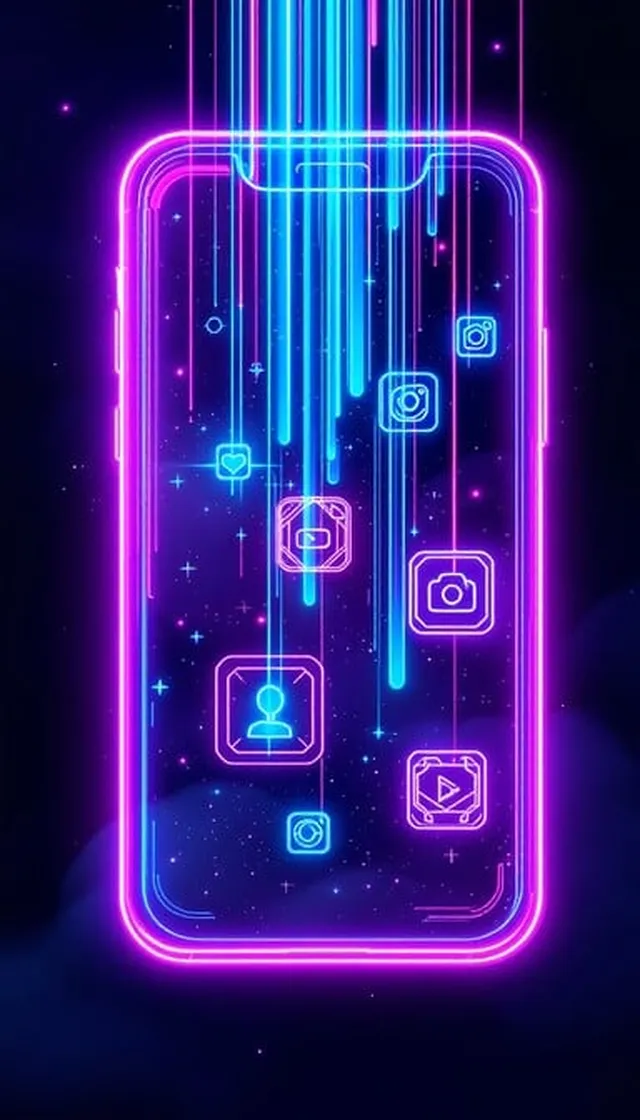 利来国际 APP便携终端 - 赛博手机界面